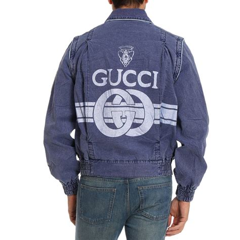 giacca di jeans uomo gucci|Gucci.